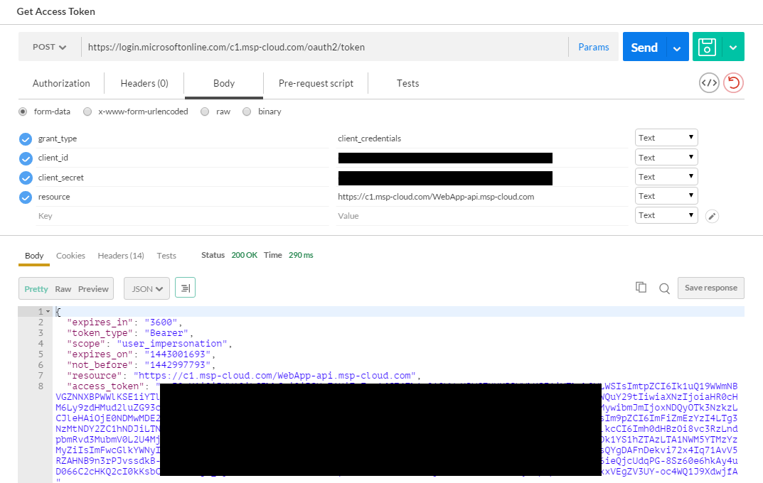 Postman Authentication